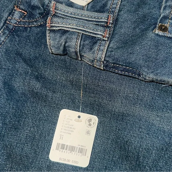 Free People Blue Boyfriend Jeans Classic Denim - Picture 3 of 6